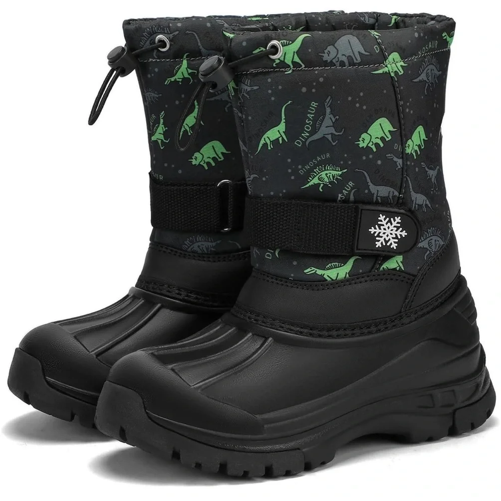 koppu Boys Girls Snow Boots Waterproof  Slip Resistant Cold Weather 38 / 548